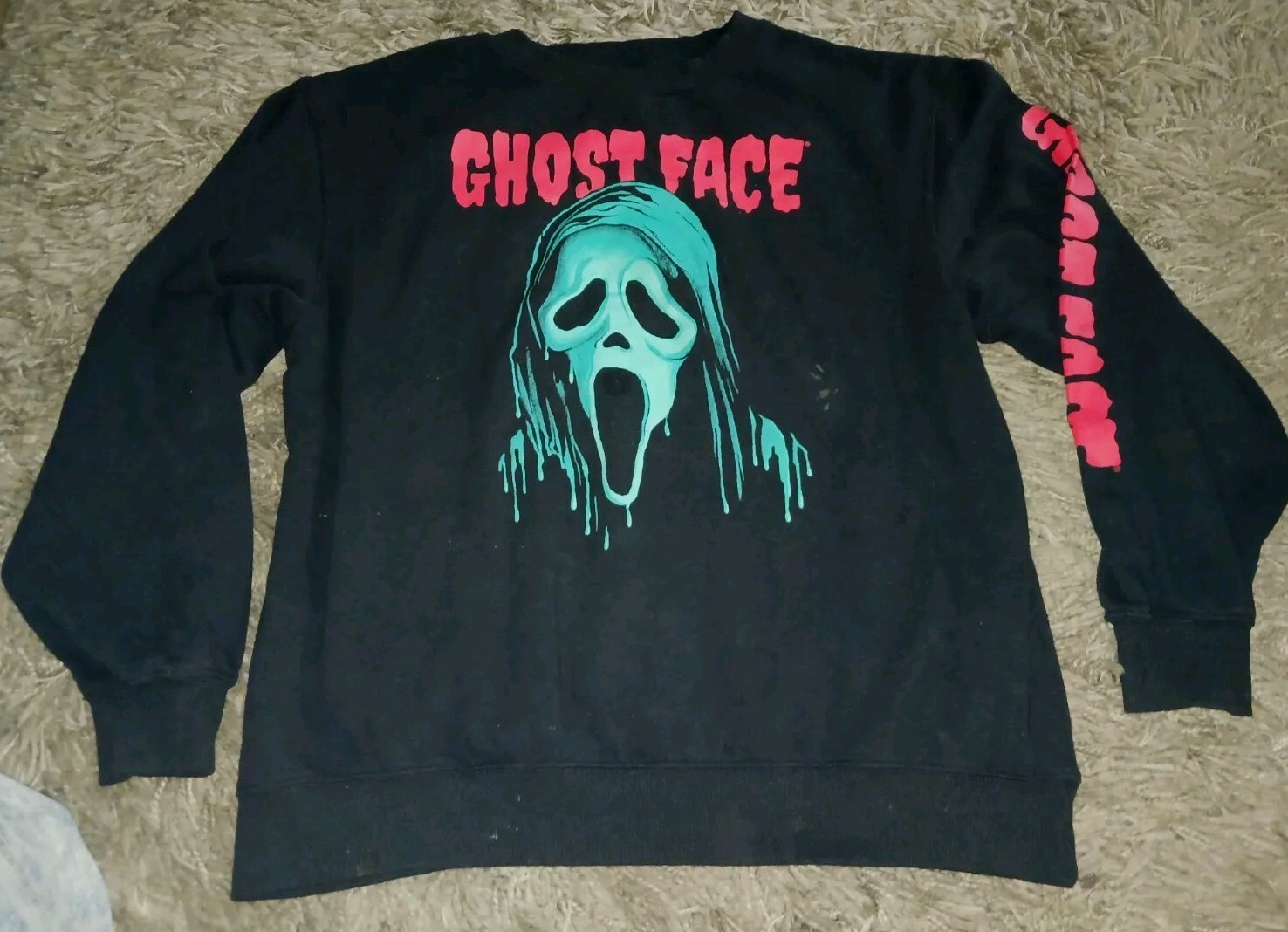 Scream Ghost Face Killer Mask Black Halloween Swe… - image 1