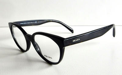 PRADA Eyeglasses VPR 01T 1AB-101 Dark Tortoise Frames Clear  display picture 2