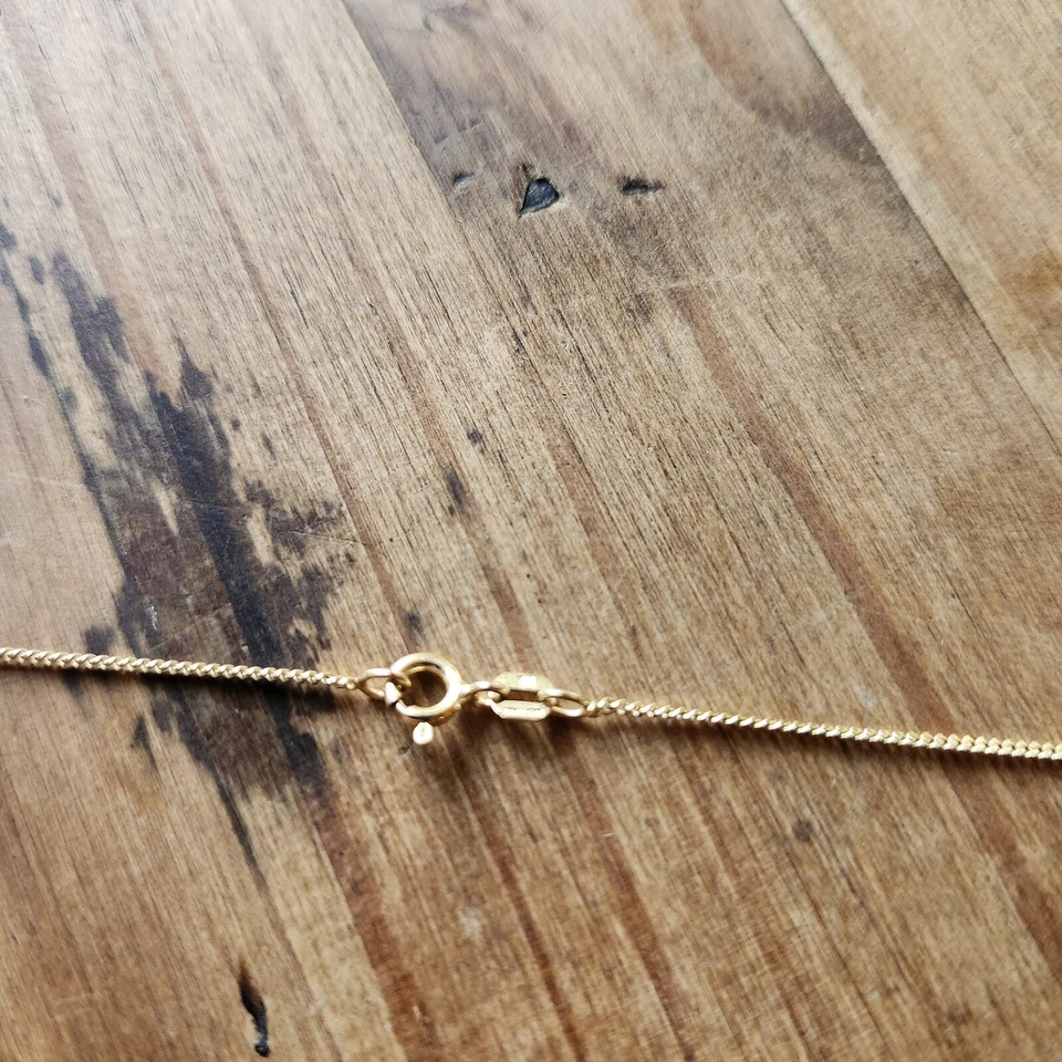 Colar de corrente de prata esterlina 14k Ralph Lauren 925 Itália RL ajustável - Imagem 2 de 4