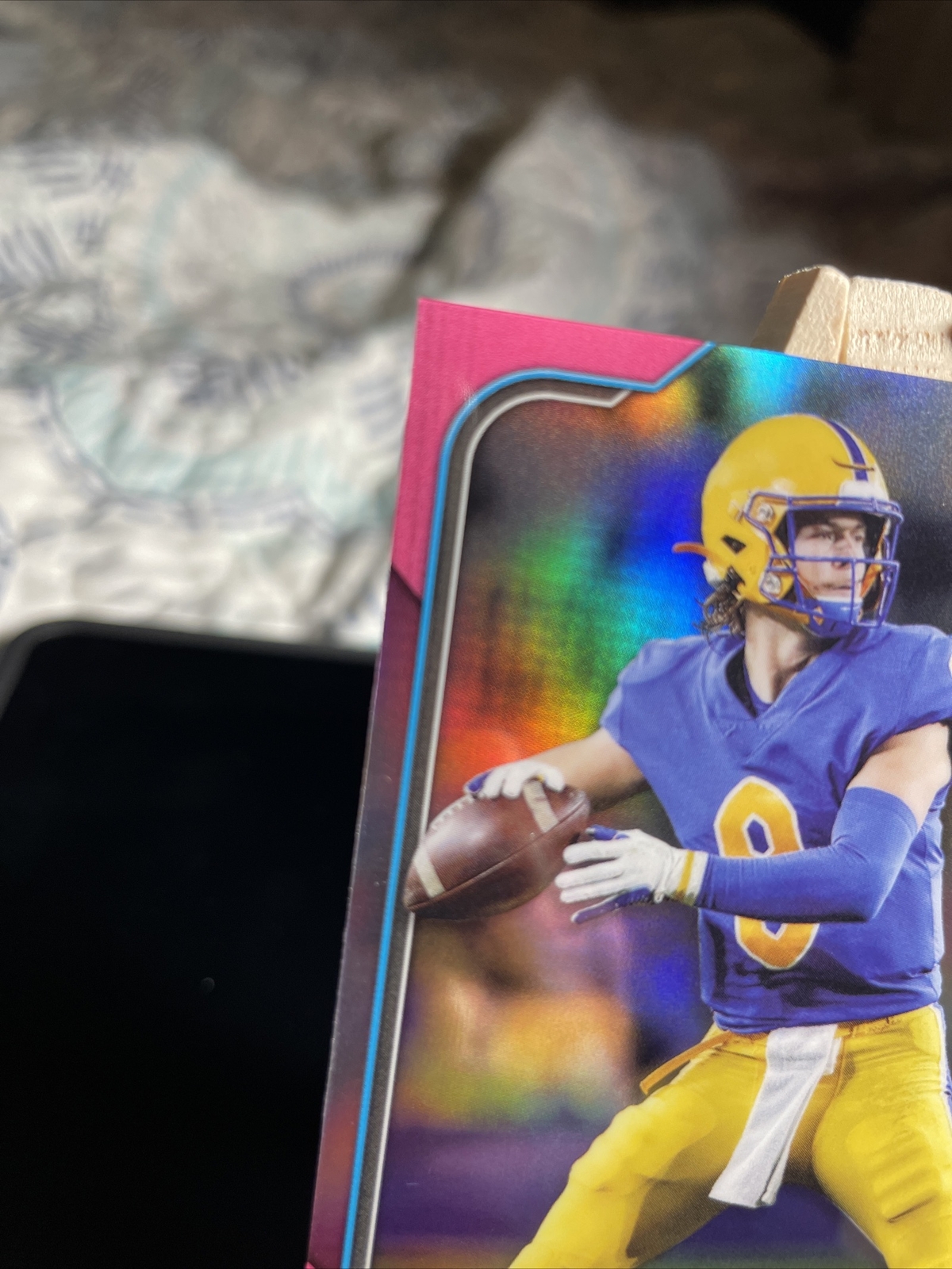 2022 Kenny Pickett Bowman U PINK CHROME ROOKIE Card 91Steelers QB RC