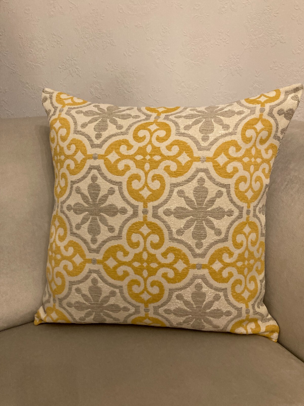 Parker Knoll Geometric design backed with Laura Ashley Cushion Cover 20