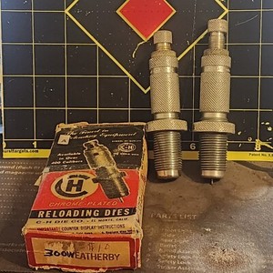 CH Die Co. 300 Weatherby Mag, Chrome Plated, 2 die set