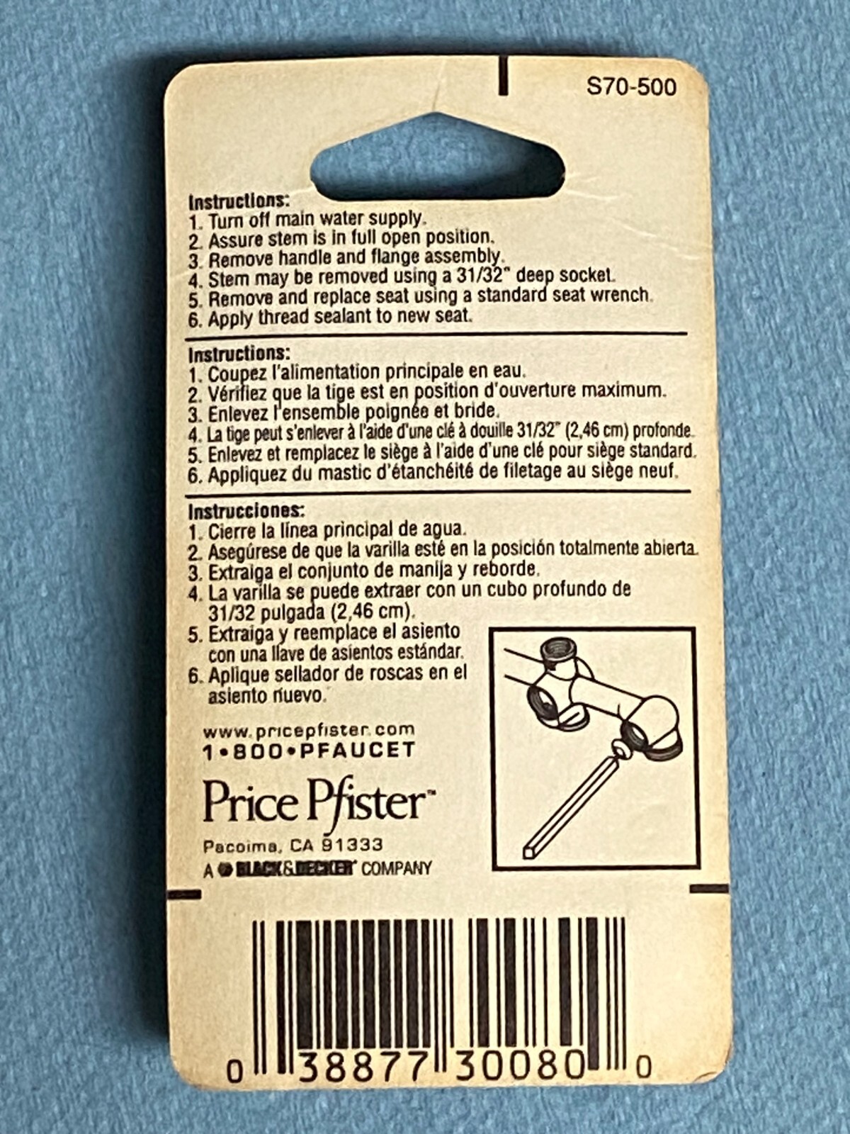 Price Pfister S70500 Compression Seats for Tub Shower Faucet Valve 2 Seats eBay