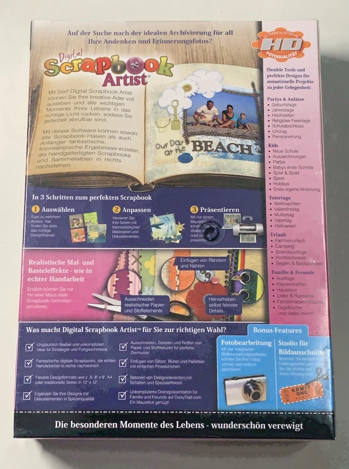 Serif Digital Scrapbook Artist BRAND NEW SEALED NEU GERMAN - Image 2 of 2