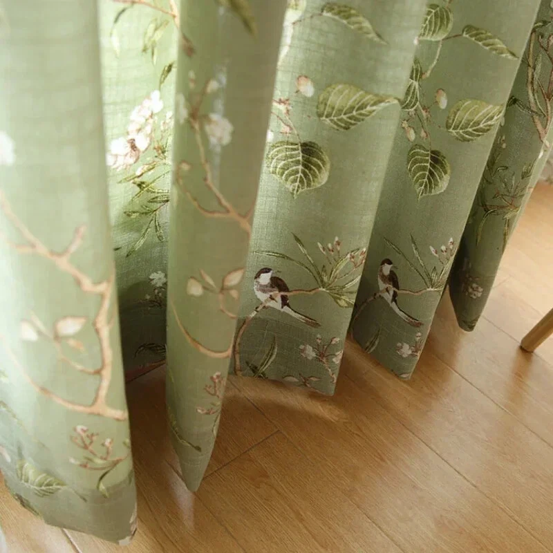 American Rustic Curtain Living Room Curtain Bedroom Drapes Tulle Sheer Fabric - Image 4 of 4