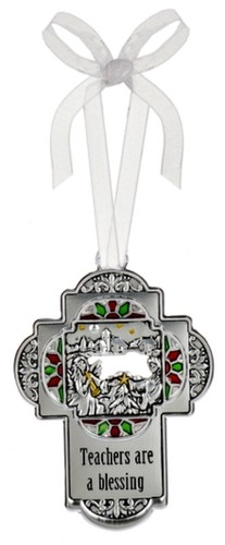 Metal Christmas Cross Tree Ornament YOU CHOOSE! Family Members Christian NEW! - Picture 13 of 20