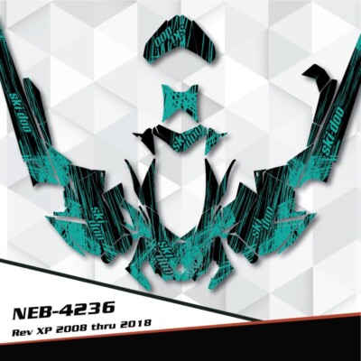 FOR 2008-2012 BRP SKI-DOO REV XP FULL GRAPHICS WRAP KIT NEB-4236