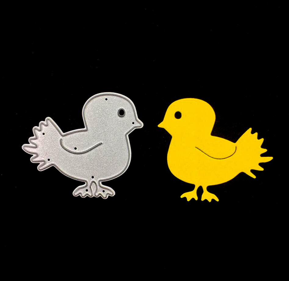 Chick Stencil Template Metal Cutting Dies Scrapbooking Card Paper DIY Embossing
