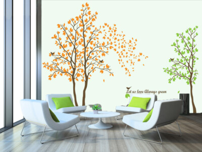 3D Love Tree 3442NA Wallpaper Wall Mural Removable Self-adhesive Fay