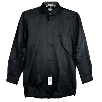 van heusen men's dress shirt regular fit Amazon.com: Van Heusen Men's Dress Shirt Regular Fit Poplin Solid, Black, 14" Neck 32"-33" Sleeve : Clothing, Shoes & Jewelry