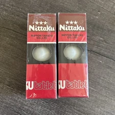 Vintage Nittaku Ping Pong Balls 3 Pack Brand New Lot Of 2