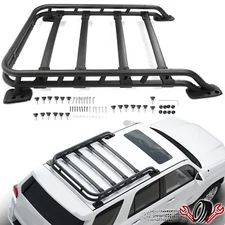 Black Adjustable Roof Rack Cargo Basket w/Bolts For Toyota 4Runner 2010-2024 23
