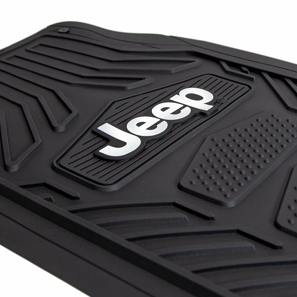 New 4pc JEEP All Weather Pro Heavy Duty Rubber Floor Mats Set Official Licensed - Image 3 of 4