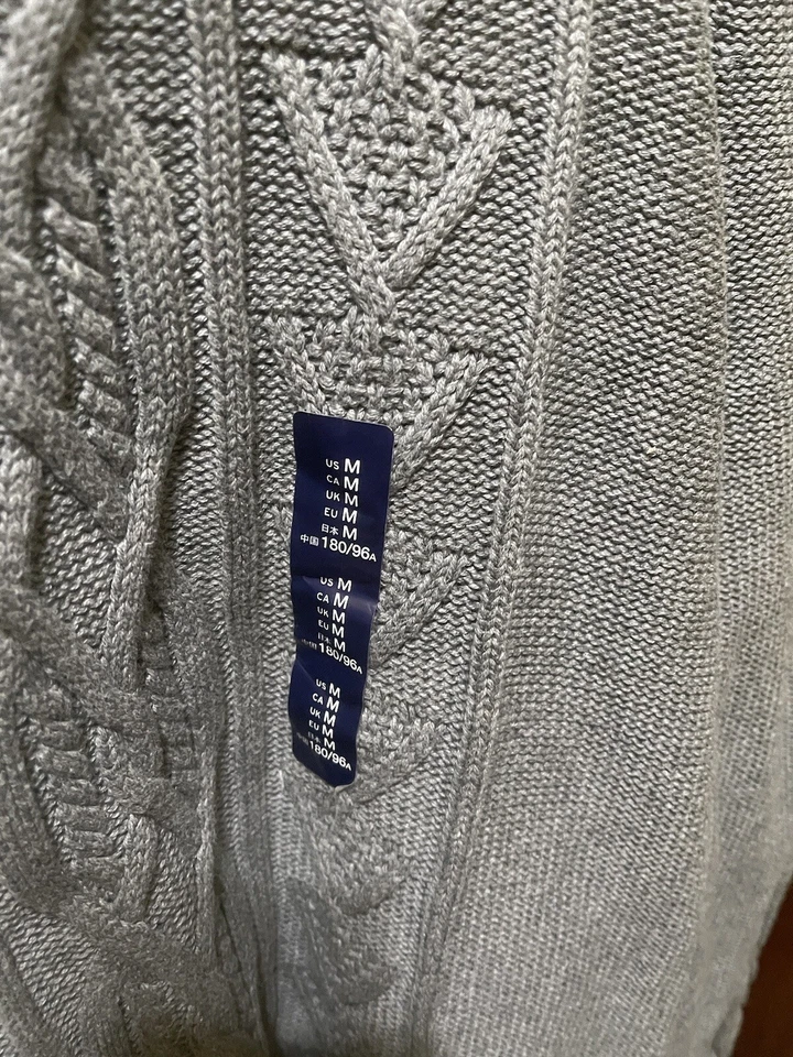 GAP Gray embroidered Sweatshirt sz Medium - Image 2 of 4