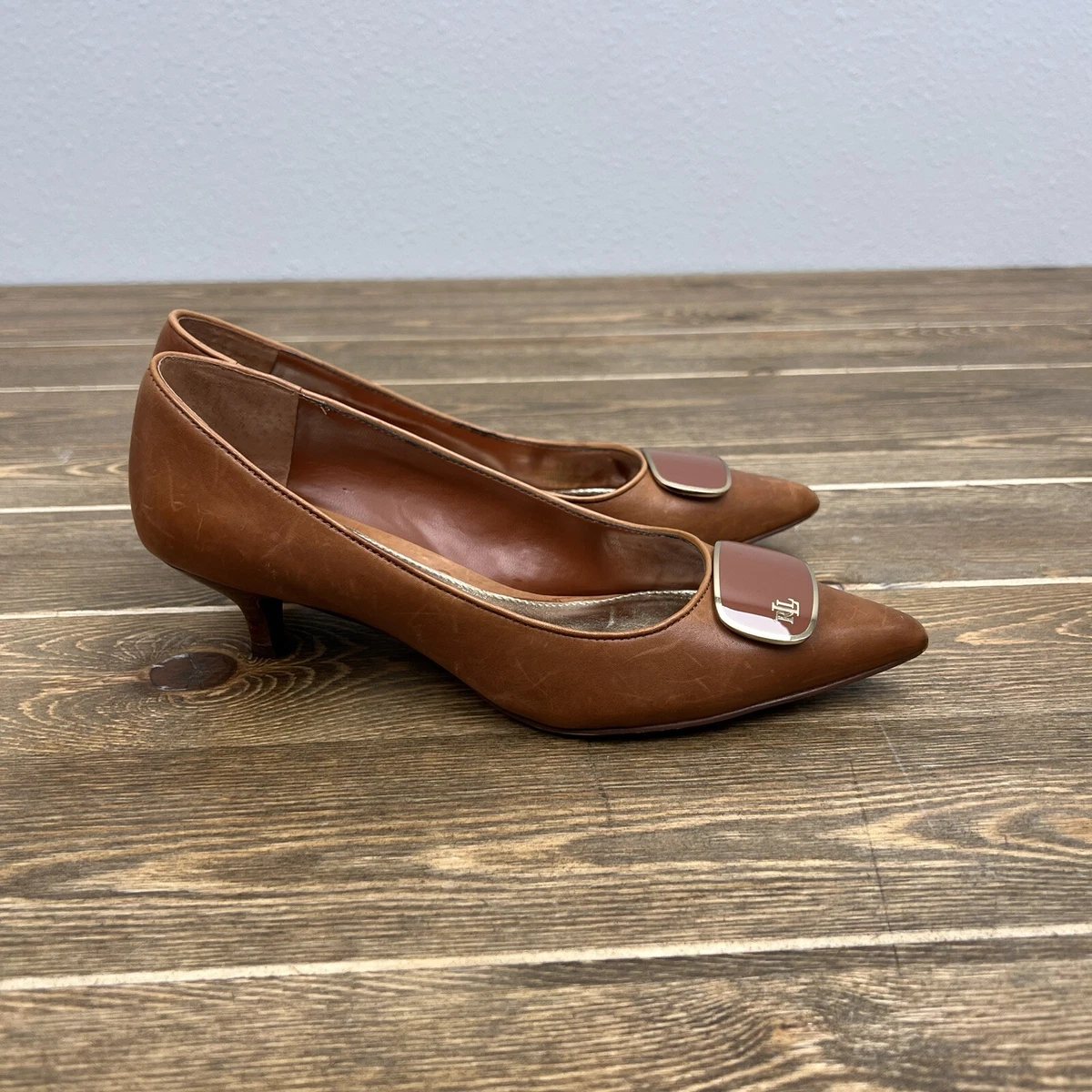 Ralph lauren cheap tan heels