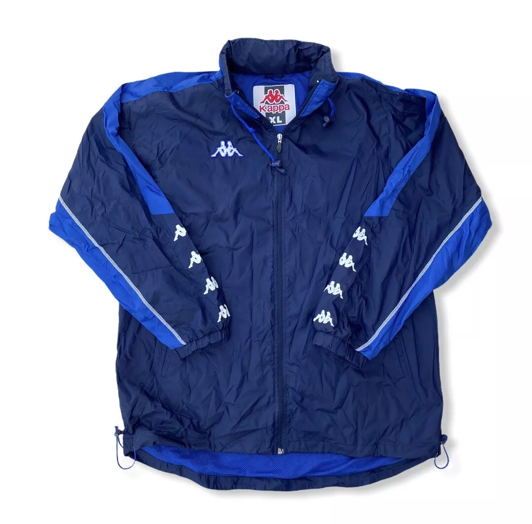 Mens Vintage 90s KAPPA Full Zip Lined Hooded Jacket