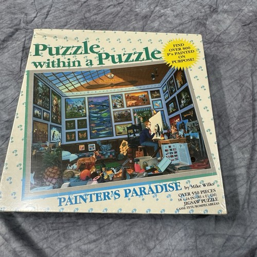 NEW! Sealed Puzzle within a Puzzle PAINTER’S PARADE 550 Pieces 1994 Made In USA - Picture 8 of 8