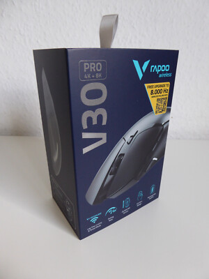 RAPOO V30PRO Gaming Maus, Schwarz