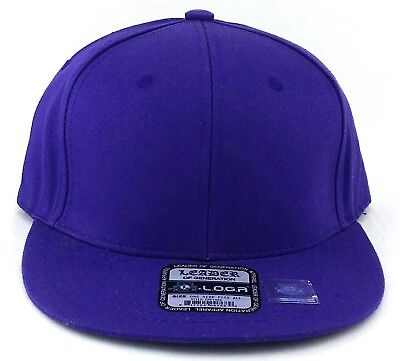 New Leader of Generation Cotton Purple Solid Plain Era Snapback Hat Cap | eBay