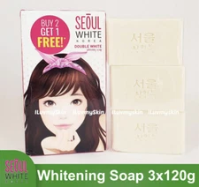 Seoul White Korea Double White Whitening Soap Triple Pack 120g