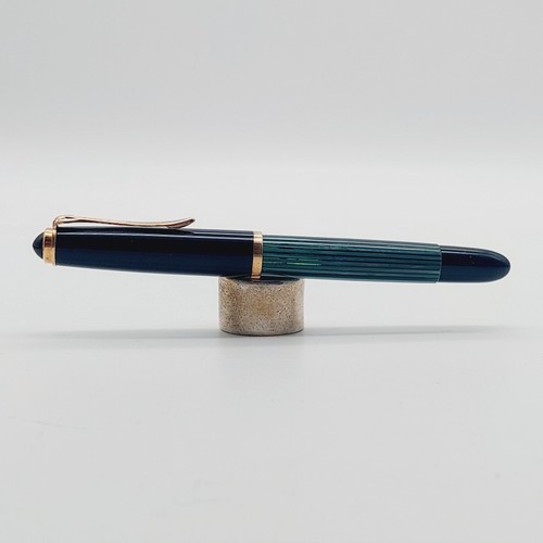 Pelikan 400 NN Füller Grün Gestreift 585 Gold Feder M in Etui Schachtel - Bild 11 von 17
