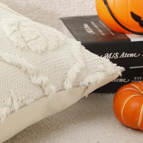 Halloween Herbst Überwurf Kissenbezüge 18x18 2er Set 18" x 18" (2er Pack) Creme - Bild 4 von 6