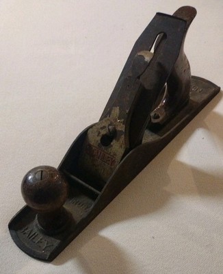 Vintage Stanley Bailey No5 Wood Plane *Flat  Sole* USA *Kidney Cap*
