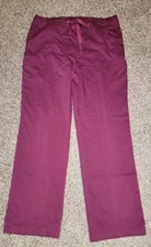 Healing Hands Mens Blue Label Dylan 6-Pocket Cargo Scrub Pants Wine Xlarge 31"