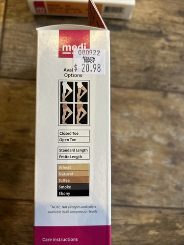 Mediven Sheer & Soft Thigh High Medical Compression Socks 02551 Black Sz A - Picture 3 of 5
