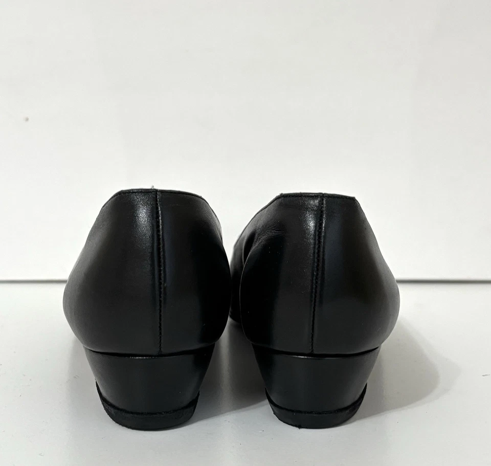 Bally Vintage Pumps Shoes Women’s Size 7 N Black Leather   - Image 4 of 4