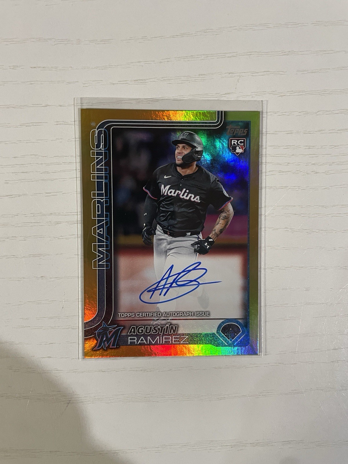 Agustin Ramirez 2025 Topps Update Rookie Gold Real One Auto /50