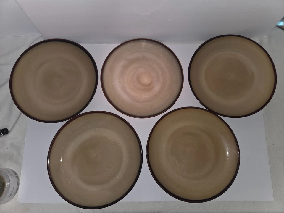 Juego de 5 platos de cena usados SANGO Nova Brown 4933 10 1/2" LOTE 1 Foto 2 de 4