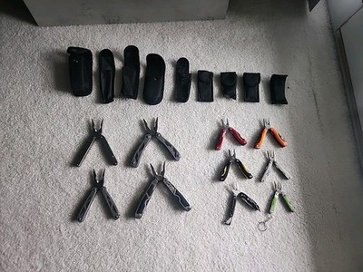 Lot Of 10 Multitool With Some Pouch (4 LG Multi, 6 S Multi, 4 LG Pouch And 4 S)