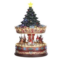 Luville Karussell Mit Weihnachtsbaum - Weihnachtsdeko Mit Musik Und Drehfunktion