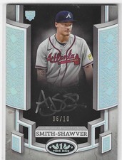 AJ Smith-Shawver 2024 Topps Tier 1 Break Out Auto Holo Silver Foil #BOA-AS1 6/10