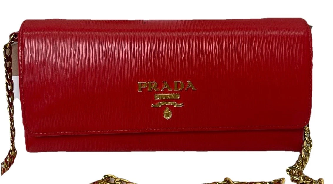 PRADA Leather Exterior Red Bags & Handbags for Women for sale | eBay