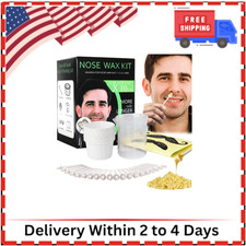 Nose Wax Kit Men,Nose Waxing Hair Wax Removal for Men Women,Nose Hair Waxing Kit
