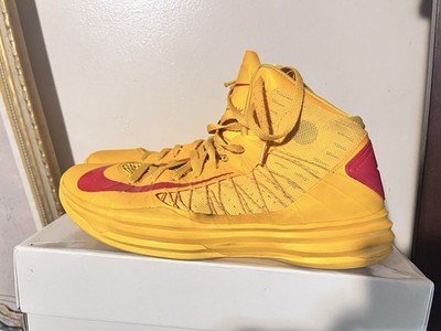 2012 Men's Nike Hyperdunk 2012+ China Away University Gold Red Used Size 12 Rare