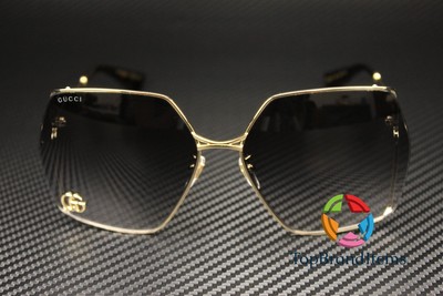 GUCCI サングラス　ゴールド　ベージュ　GG0817S Gucci™ GG0817S Square Sunglasses | EyeOns.com