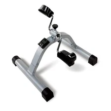 Under Desk Mini Pedal Leg and Arm Exercise Cycle with One Size Black