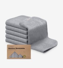 Keababies Baby Washcloths Cool Gray 6count