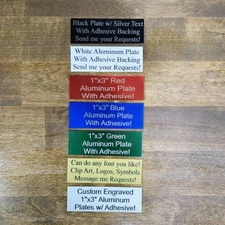 1x3 Custom Aluminum Plate Trophy Plaque Award Display Sign Home Business Garden