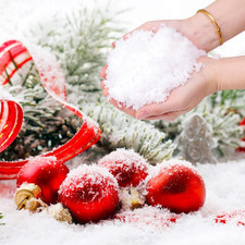 10.6 Ounces Fake Snow Decoration - Artificial Snow for Christmas Decoration, Fak