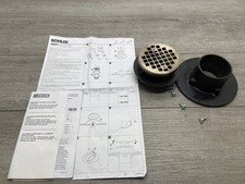 Kohler K-22671-BV Clearflo Round Brass Tile-in Shower Drain READ 
