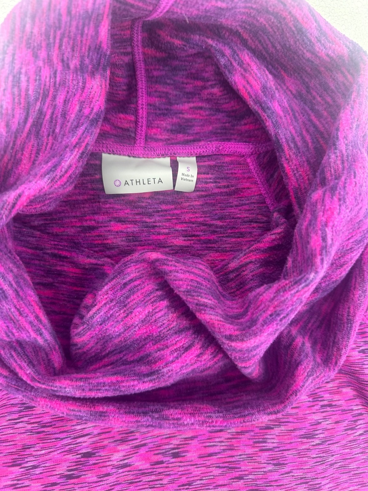 Athleta Tranquility Pullover Small Purple Pink Sp… - image 7