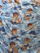 Go Diego Go Crib Sheet Fitted Character Toddler Blue Animal Jaguar 2007