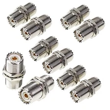 UHF Connector Female Nut Bulkhead Panel Mount to SO239 Jack Coaxial Coax 4