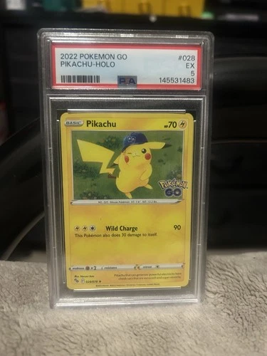 2022 Pokemon Go Pikachu Holo Psa 5