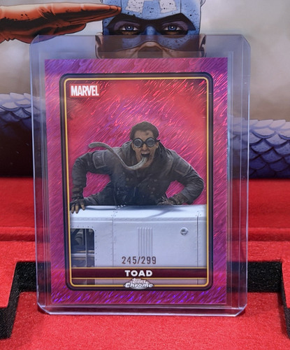Topps Chrome 2025 Marvel Deadpool & Wolverine Toad #40 Purple Parallel 245/299