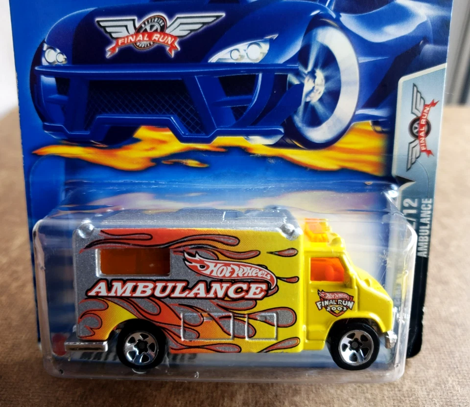 2003 Hot Wheels AMBULANCE Metalflake Silver #196 FINAL RUN SERIES 2/12 1:64 5 SP - Image 4 of 4